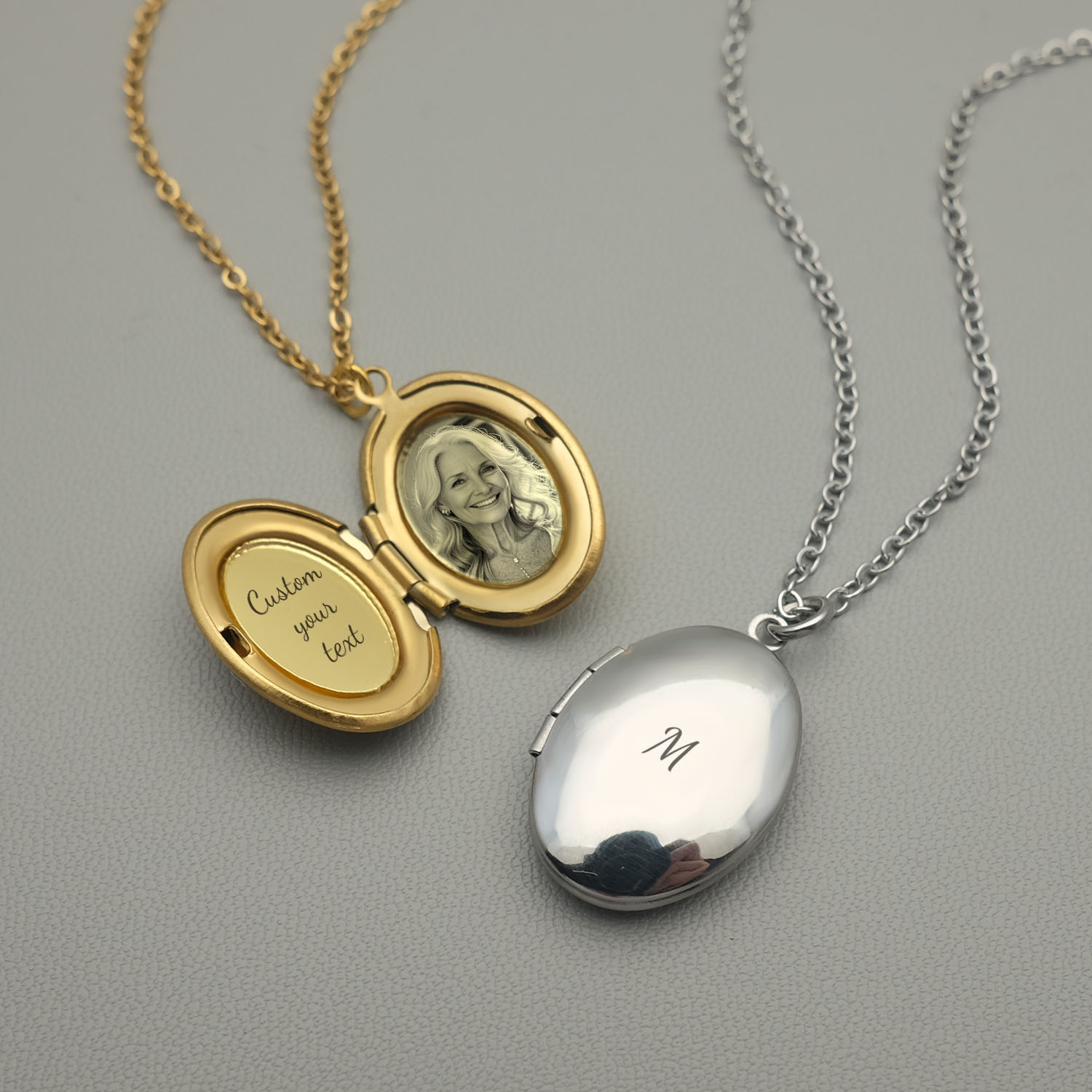 Custom Name Necklace Stainless Steel - Collar con medallón personalizado, collar con