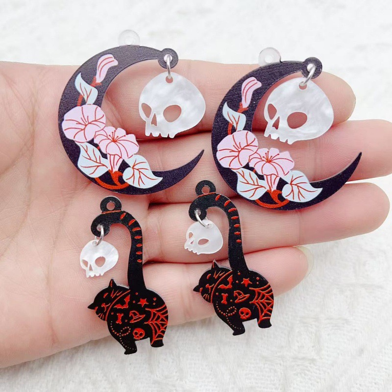 Earrings - 10 piezas de joyería acrílica de