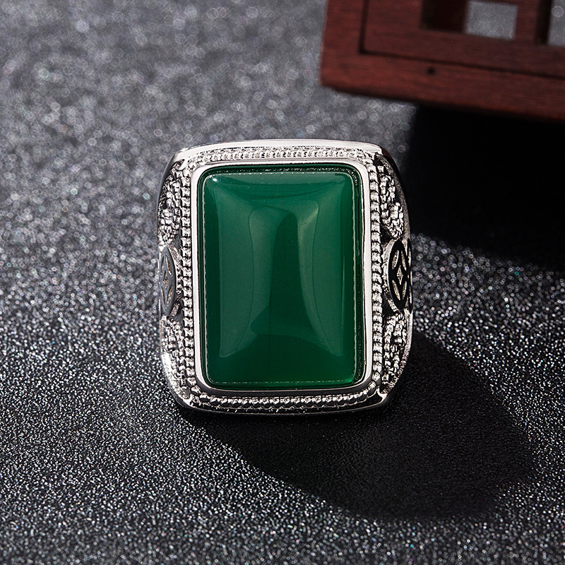 Rings - Anillos de Jade Natural verde, joyería