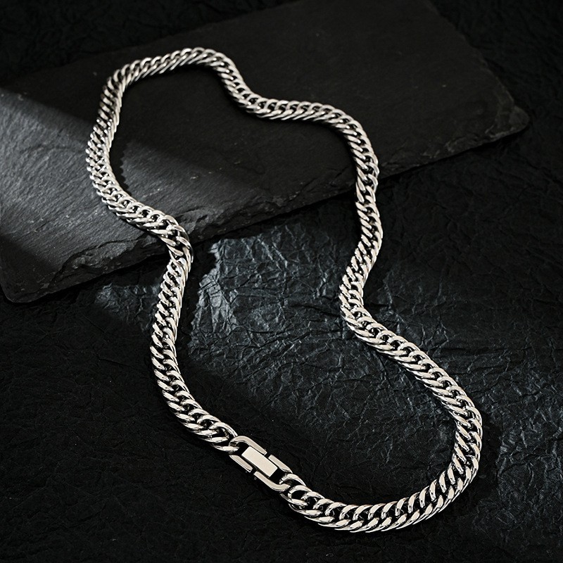 Cuban Link Chain 12Mm - Collar de cadenas cubanas de acero