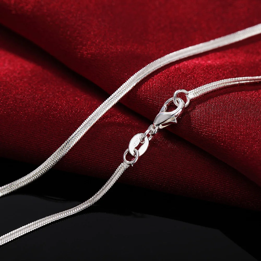 925 Sterling Silver Chain Necklace Men - Collar de plata de ley 925