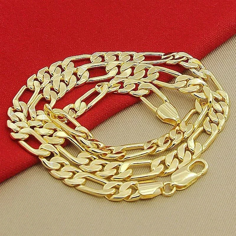 925 Sterling Silver Chain Necklace Men - Collar de plata de ley 925