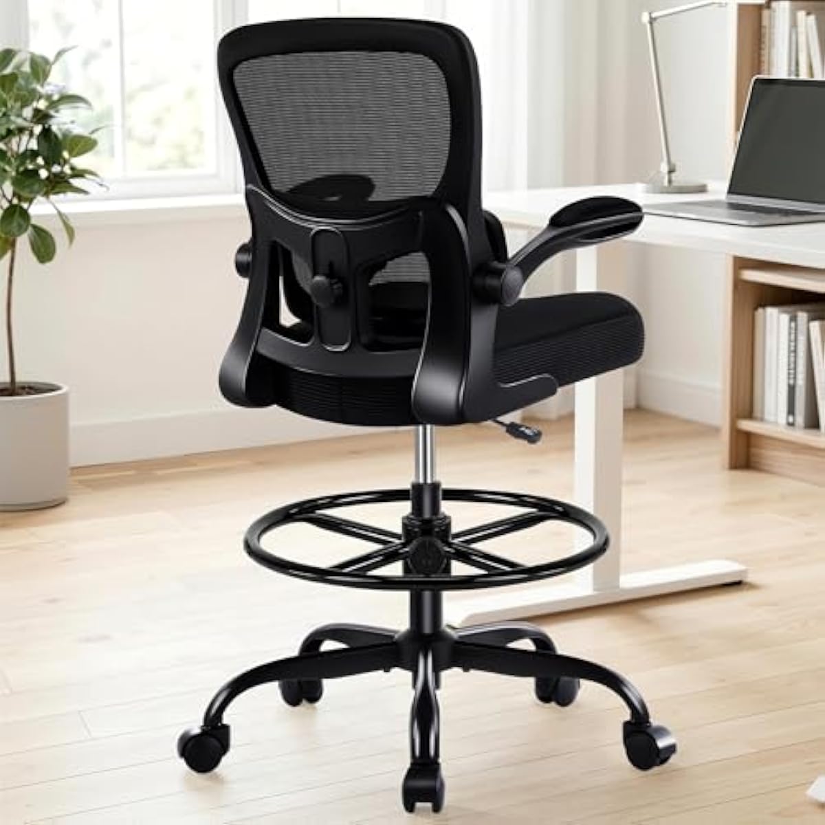 Rings - Silla de dibujo ergonómica con respaldo