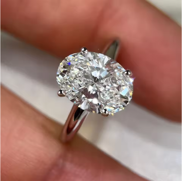 Moissanite Engagement Ring 1 Carat - Anillos de Compromiso de Moissanita con