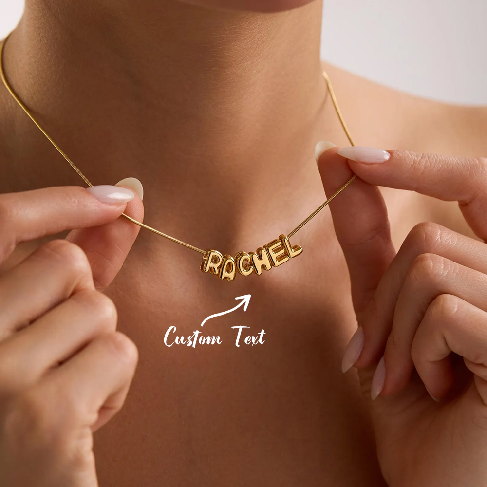 Collar con nombre inicial pers - Custom Name Necklace Stainless Steel reseña y precio