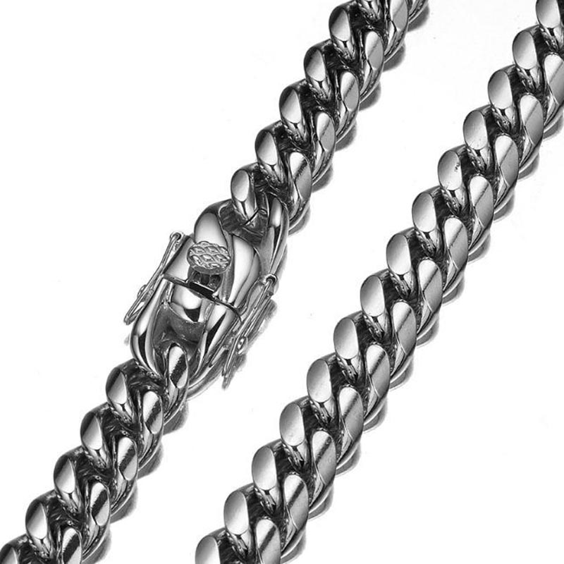Collares de eslabones cubanos  - Cuban Link Chain 12Mm reseña y precio
