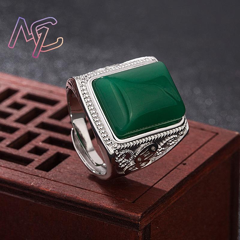Anillos de Jade Natural verde, - Rings reseña y precio