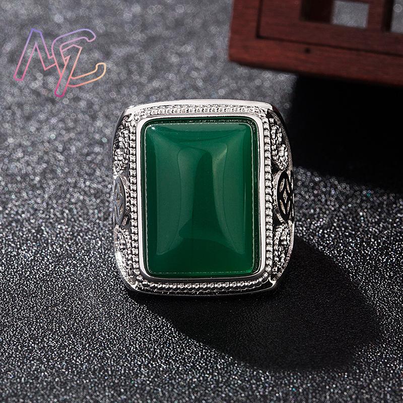Anillos de Jade Natural verde, - Rings reseña y precio