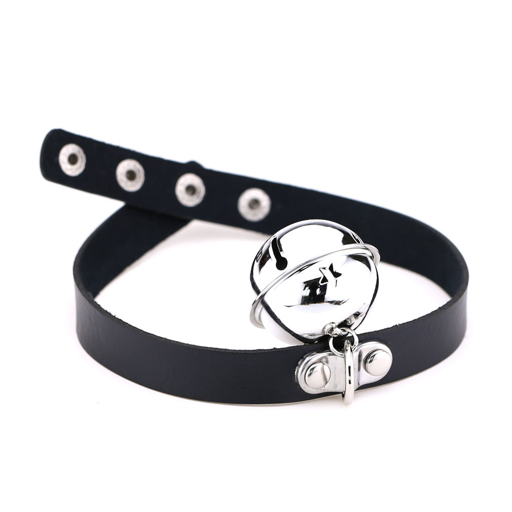 Gargantilla de cuero con remac - Goth Punk Spike Choker reseña y precio