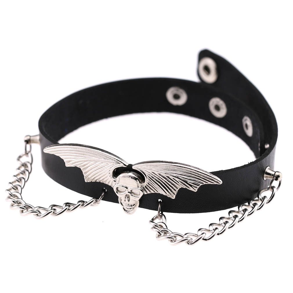 Gargantilla de cuero con remac - Goth Punk Spike Choker reseña y precio