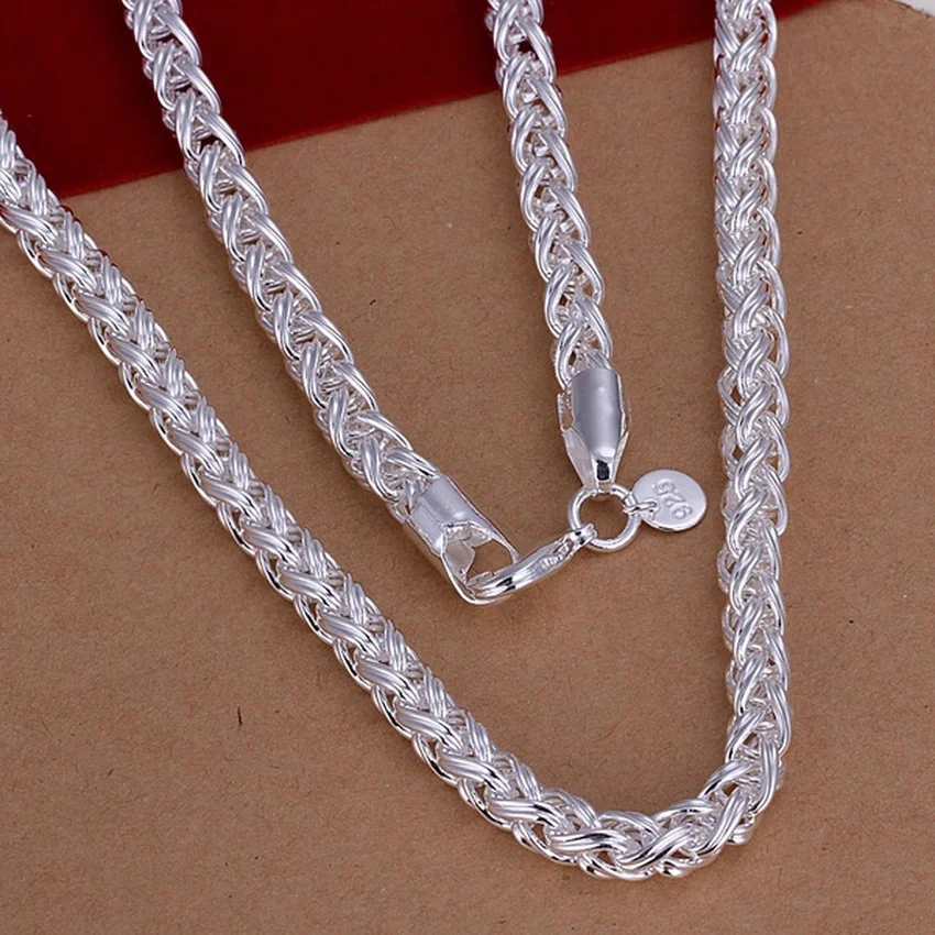 Collar de plata de ley 925 de  - 925 Sterling Silver Chain Necklace Men reseña y precio