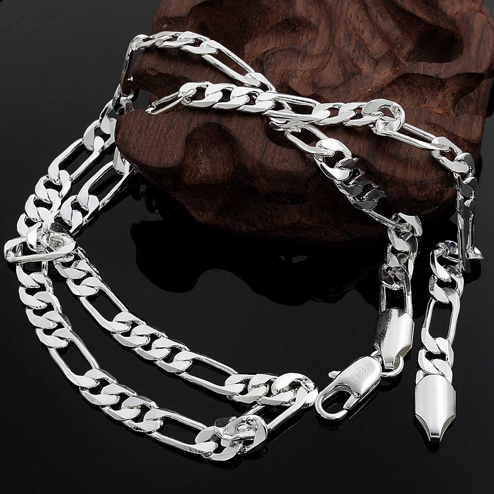 Collar de plata de ley 925 de  - 925 Sterling Silver Chain Necklace Men reseña y precio