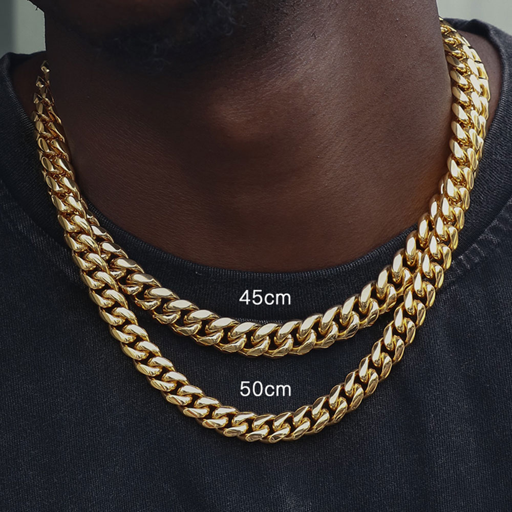 Collar de cadena de eslabones  - Cuban Link Chain 12Mm reseña y precio