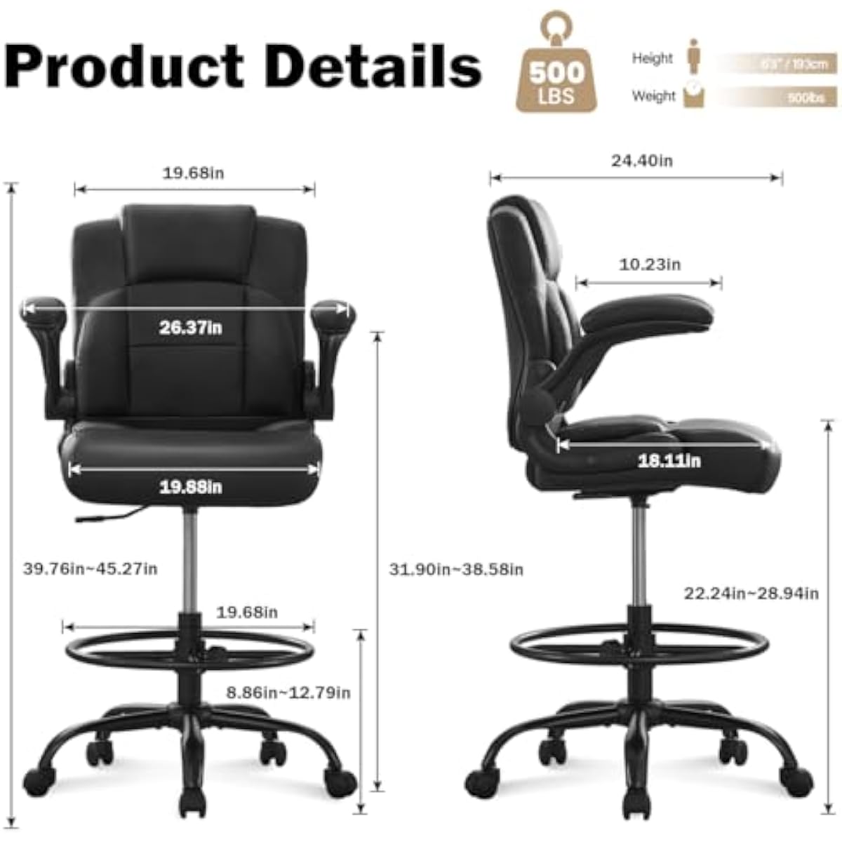 Taburete Ergonómico Alto para  - Rings reseña y precio