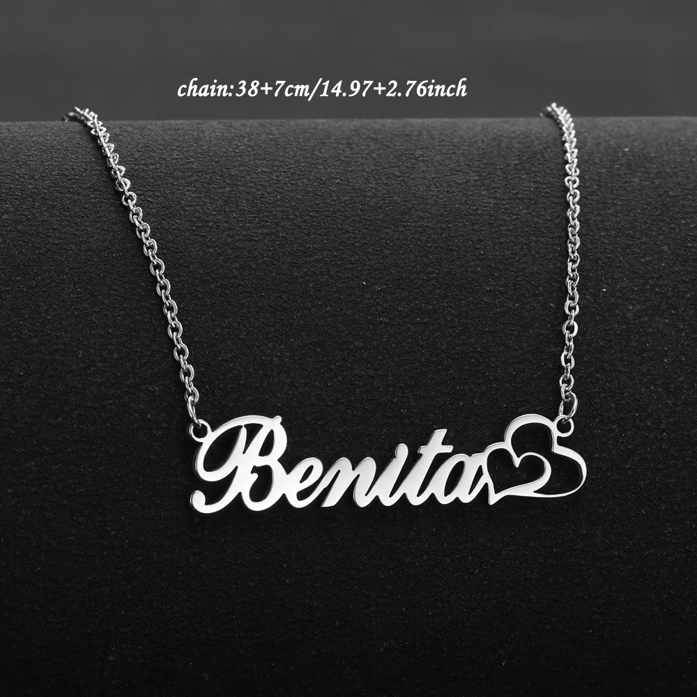 Collar personalizado con doble - Custom Name Necklace Stainless Steel reseña y precio