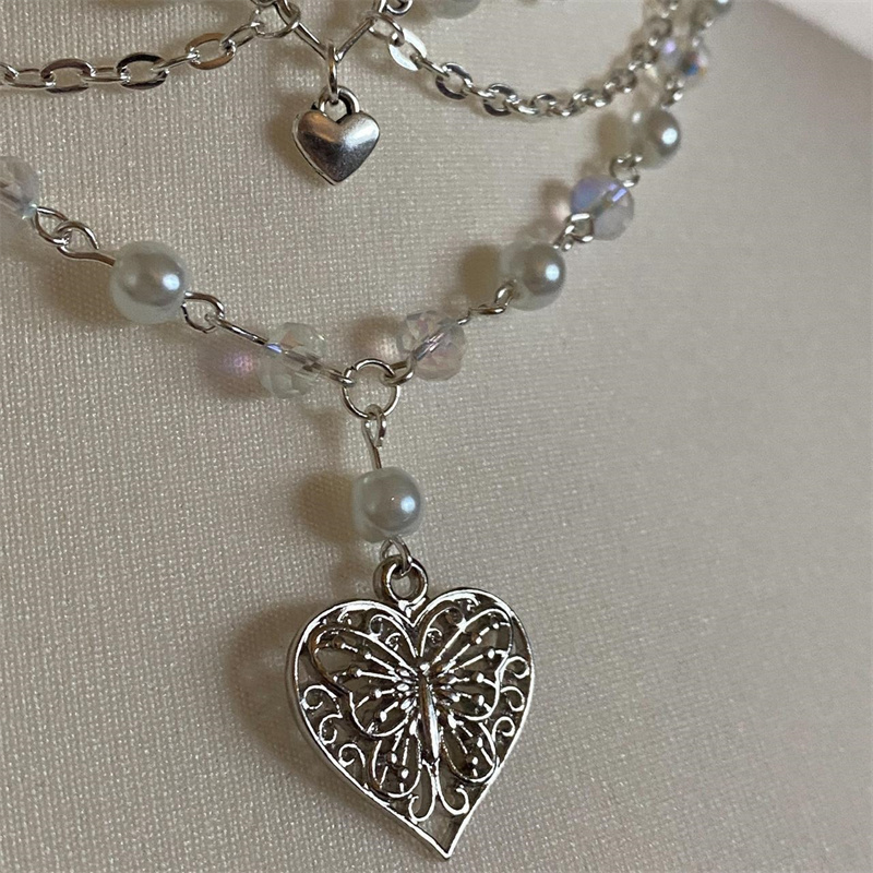 Collar de perlas de corazón de - Pearl Choker Necklace Vintage reseña y precio