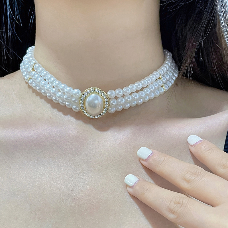 Gargantilla Vintage de lujo de - Pearl Choker Necklace Vintage reseña y precio